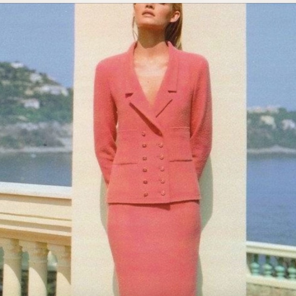 Chanel Wool Two-Piece Skirt Suit